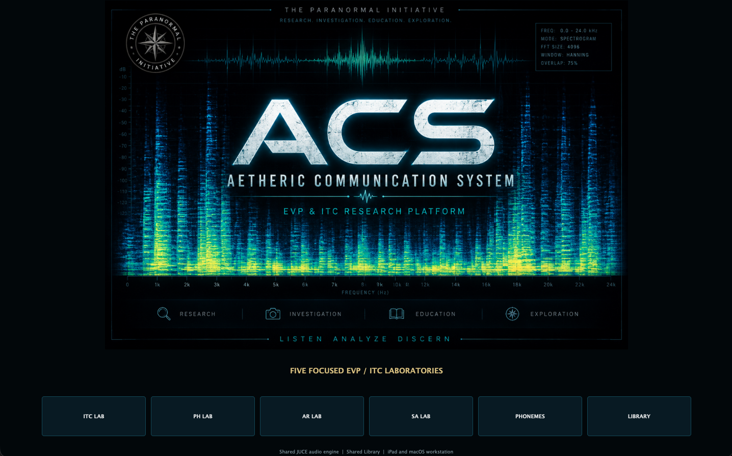 ACS V3 home screen