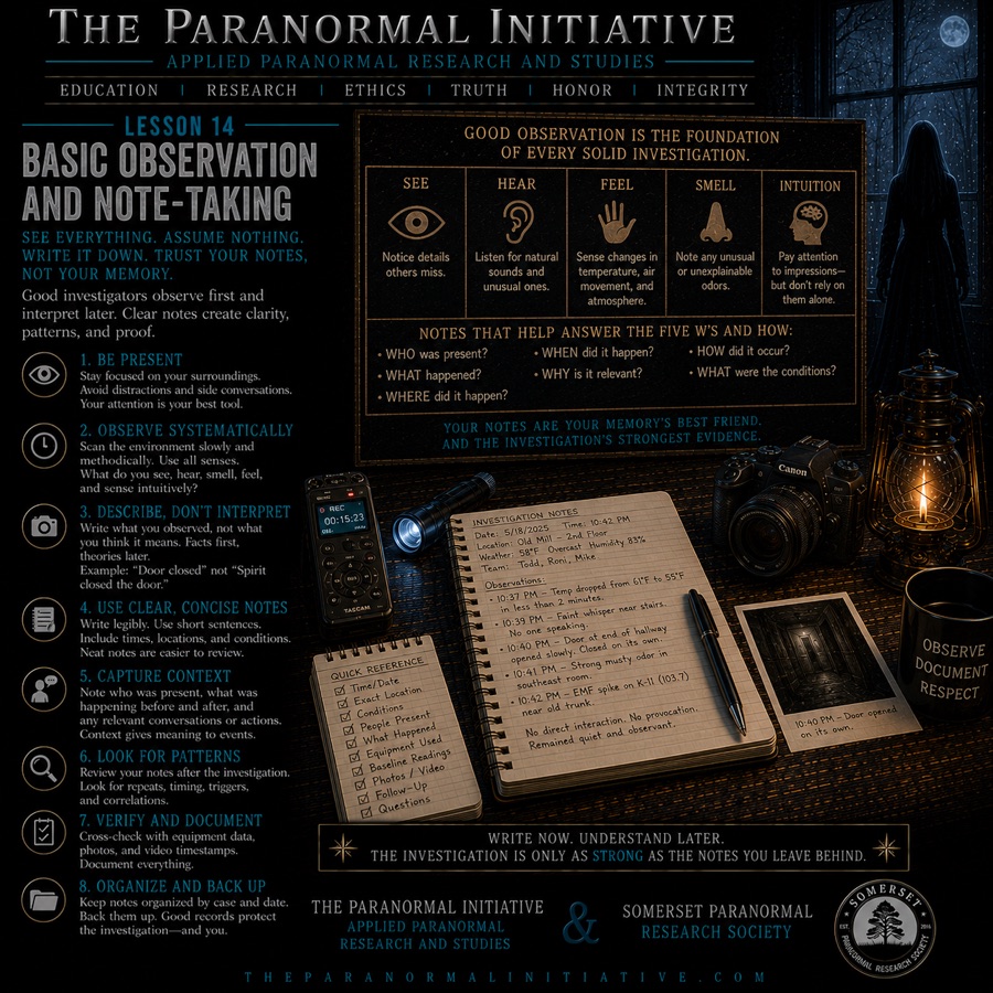 Ghostology 101 lesson 14 graphic