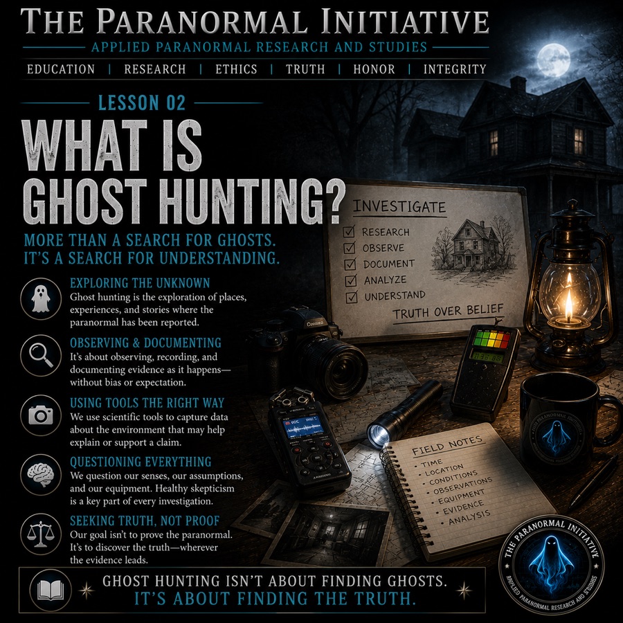 Ghostology 101 lesson 02 graphic