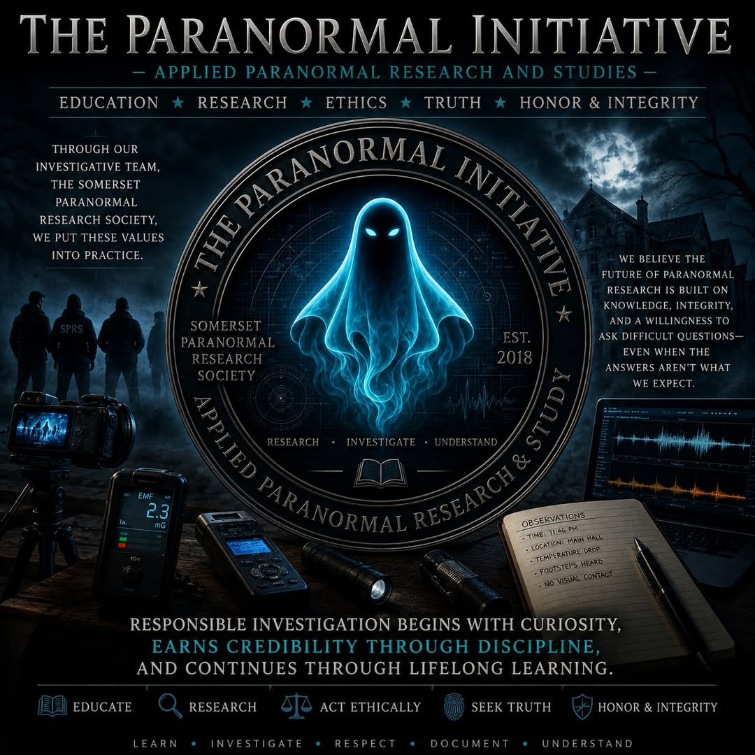 The Paranormal Initiative Applied Paranormal Research and Studies mission graphic