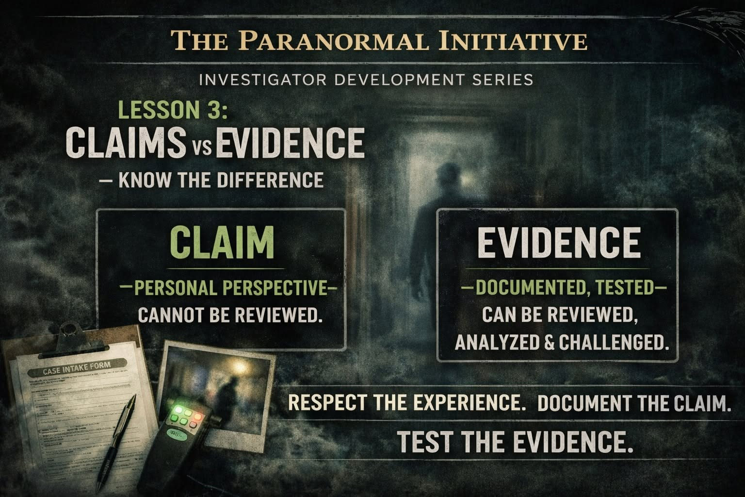 Claims versus evidence know the difference series graphic