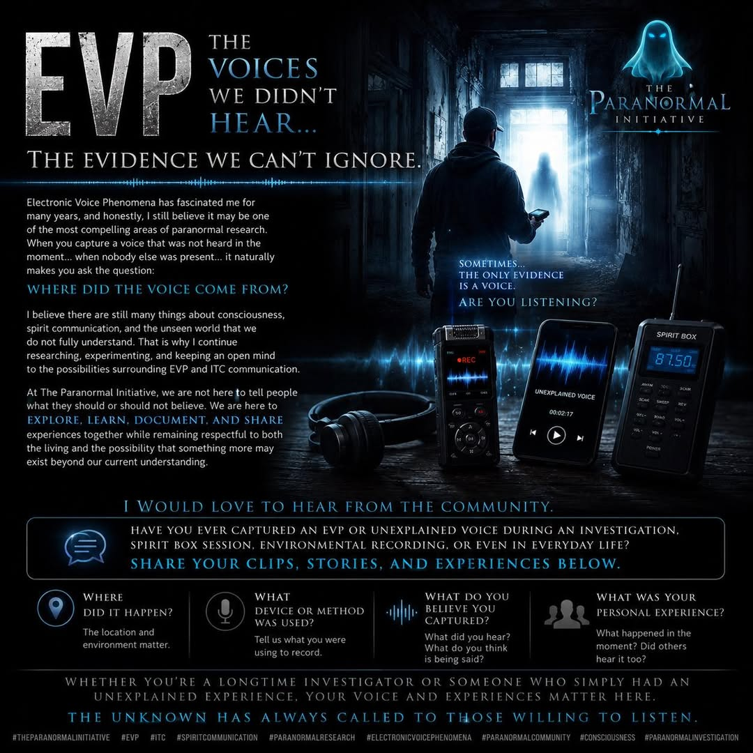 EVP voices we did not hear community discussion graphic