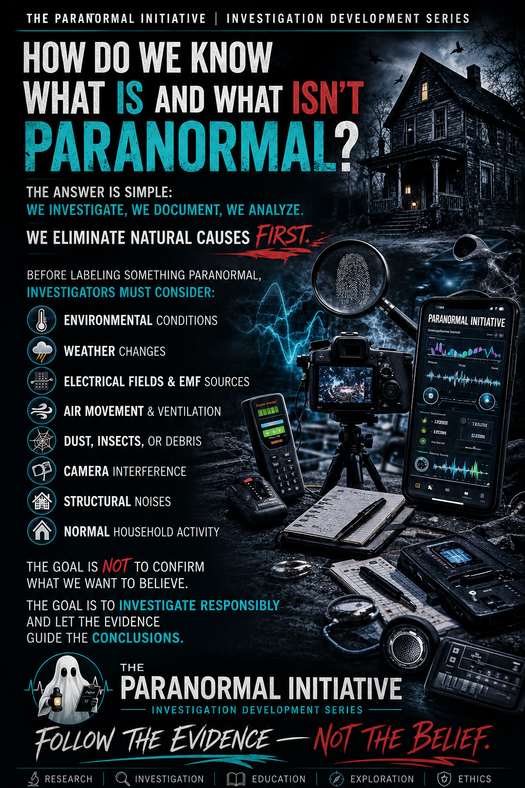 How do we know what is and what is not paranormal series graphic
