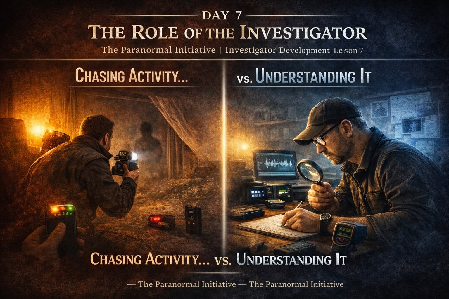 The role of the investigator series graphic